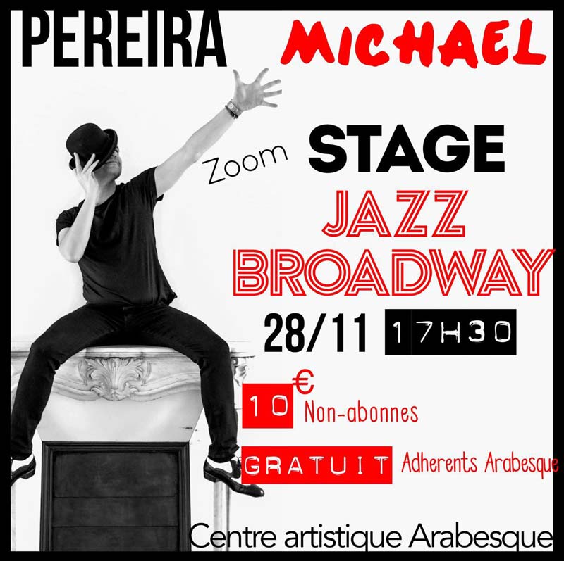 centre artistique arabesque ecole danse enfant etampes stage jazz broadway pereira michael